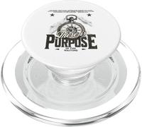 There is Purpose In The Waiting Retro Christian Back Print PopSockets PopGrip for MagSafe