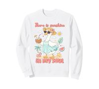There is Sunshine in My Soul Cute Duck Design Sweatshirt