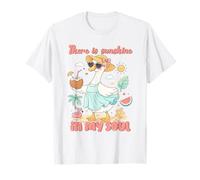 There is Sunshine in My Soul Cute Duck Design T-Shirt