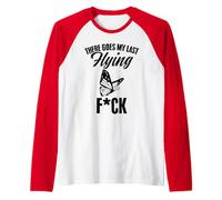 There It Goes My Last Flying Fuck Funny Humor Sarcasm Raglan Baseball Tee