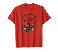 There No Such Thing As Too Many Books Reading Art T-Shirt, Men, Red, 3X-Large
