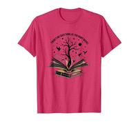 There No Such Thing As Too Many Books Reading Art T-Shirt, Men, Red Heather, Medium