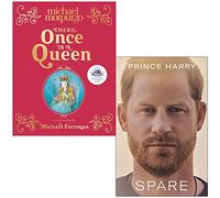 There Once is a Queen By Michael Morpurgo & Spare By Prince Harry The Duke of Sussex 2 Books Collection Set
