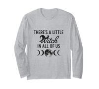 There’s A Little Witch in All of Us Moon Phases Design Long Sleeve T-Shirt