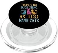 There’s No Such Thing as Too Many Cat Mom PopSockets PopGrip for MagSafe
