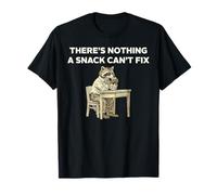 There’s Nothing A Snack Can’t Fix Funny Raccoon T-Shirt
