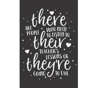 There Their They re Teacher Grammar English Reading School Art: Daily Planner Notepad To Do Schedule, Medium 6x9 Inches, 110 Pages, Printed Cover