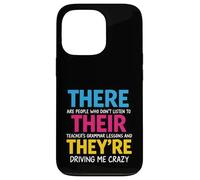 There Their They're Funny Back To School Teachers Grammar Case for iPhone 13 Pro