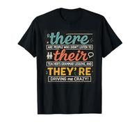 There Their They're Funny English Grammar Teacher Tees T-Shirt