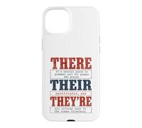 There Their They're Funny Grammar English Teacher Humor Case for iPhone 15 Plus