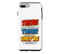 There Their They're Funny Grammar English Teacher Humor Case for iPhone 7 Plus/8 Plus