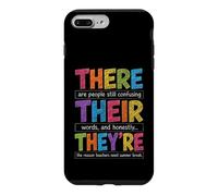 There Their They're Funny Grammar English Teacher Humor Case for iPhone 7 Plus/8 Plus