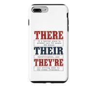 There Their They're Funny Grammar English Teacher Humor Case for iPhone 7 Plus/8 Plus