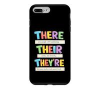 There Their They're Funny Grammar English Teacher Humor Case for iPhone 7 Plus/8 Plus