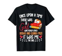 There Was A Girl Who Loved Books & Guinea Pigs Funny Quotes T-Shirt