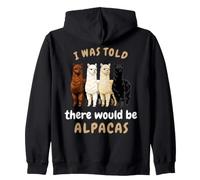 There Would Be Alpacas Llama Animal Lover Alpaca Llamas Zip Hoodie