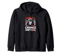 THERE'S A 99% CHANCE I DON'T CARE Gorilla Zip Hoodie