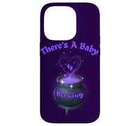 There's A Baby Brewing Witch Mommy Celeration Cauldron Heart Case for iPhone 14 Pro