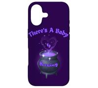 There's A Baby Brewing Witch Mommy Celeration Cauldron Heart Case for iPhone 17