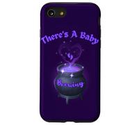 There's A Baby Brewing Witch Mommy Celeration Cauldron Heart Case for iPhone SE (2020) / 7/8