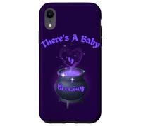 There's A Baby Brewing Witch Mommy Celeration Cauldron Heart Case for iPhone XR