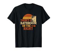 There's A Bathroom On The Right Mangled Lyrics T-Shirt