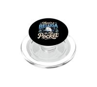 There's a Beluga in My Pocket Whale Ocean PopSockets PopGrip for MagSafe