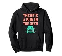There's A Bun In The Oven Pregnancy Announcement Pullover Hoodie