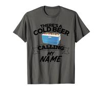 There's A Cold Beer Calling My Name Country Music Lyrics T-Shirt