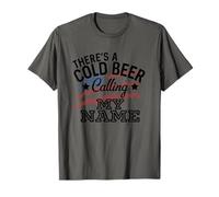 There's A Cold Beer Calling My Name Country Music Summer T-Shirt
