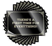 There's A First Time For Everything! Sign - Magnetic Bumper Coffee Decor