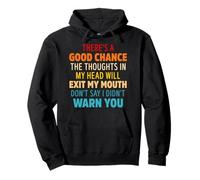 There's A Good Chance The Thoughts In My Head Will Exit My Pullover Hoodie