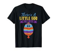 There's A Little Egg in This Oven Baby Announcement Easter T-Shirt