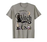 There's A Little Witch in All of Us Halloween Spooky Season T-Shirt