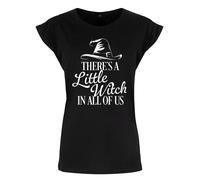 There's A Little Witch In All Of Us Ladies Black Premium T-Shirt