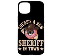 There's a new Sheriff in town Cop Donut Funny Police Officer Case for iPhone 15 Plus