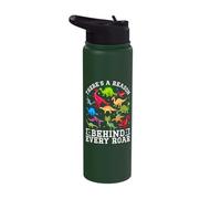 There's A Reason Behind Every Roar Cute Dinosaur SPED Autism Stainless Steel Insulated Water Bottle