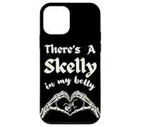 There's A Skelly In My Belly Mommy To Be Goth Spooky Mother Case for iPhone 12 mini
