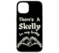 There's A Skelly In My Belly Mommy To Be Goth Spooky Mother Case for iPhone 13