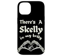 There's A Skelly In My Belly Mommy To Be Goth Spooky Mother Case for iPhone 14