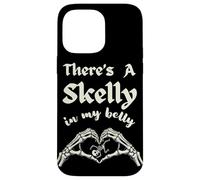 There's A Skelly In My Belly Mommy To Be Goth Spooky Mother Case for iPhone 14 Pro Max