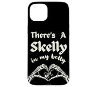 There's A Skelly In My Belly Mommy To Be Goth Spooky Mother Case for iPhone 15 Plus