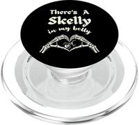 There's A Skelly In My Belly Mommy To Be Goth Spooky Mother PopSockets PopGrip for MagSafe