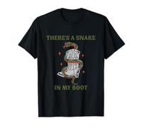 There's A Snake In My Boot Funny Design T-Shirt