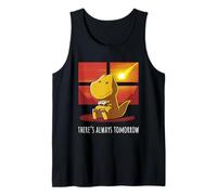 There's Always Tomorrow | Dinosaur Playing Video Game Tank Top