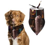 There's Candy in The Milkshake Dog Bandana Triangle Dog Scarf Washable Polyester Dog Bibs Cute Pet Bandana for Medium Large Dogs Puppy and Cats