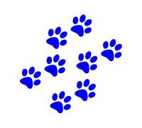 There's Monster Footprints, Tracks Left by Kittens Car Stickers Motorcycle Stickers(Blue,50X48.2CM)