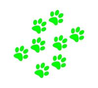 There's Monster Footprints, Tracks Left by Kittens Car Stickers Motorcycle Stickers(Green,20X19.2CM)