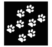 There's Monster Footprints, Tracks Left by Kittens Car Stickers Motorcycle Stickers(Silver,30X28.9CM)
