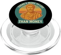 There's More to Life Than Money - Philosopher PopSockets PopGrip for MagSafe